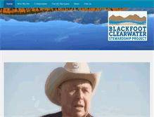 Tablet Screenshot of blackfootclearwater.org